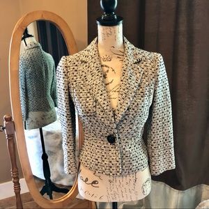 Black/cream textured jacket